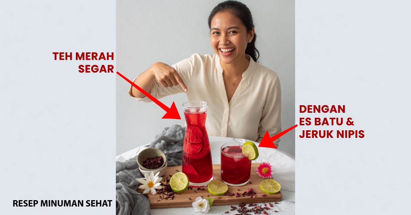 Teh Rosela dengan Lemon: Sehat di Setiap Cangkir