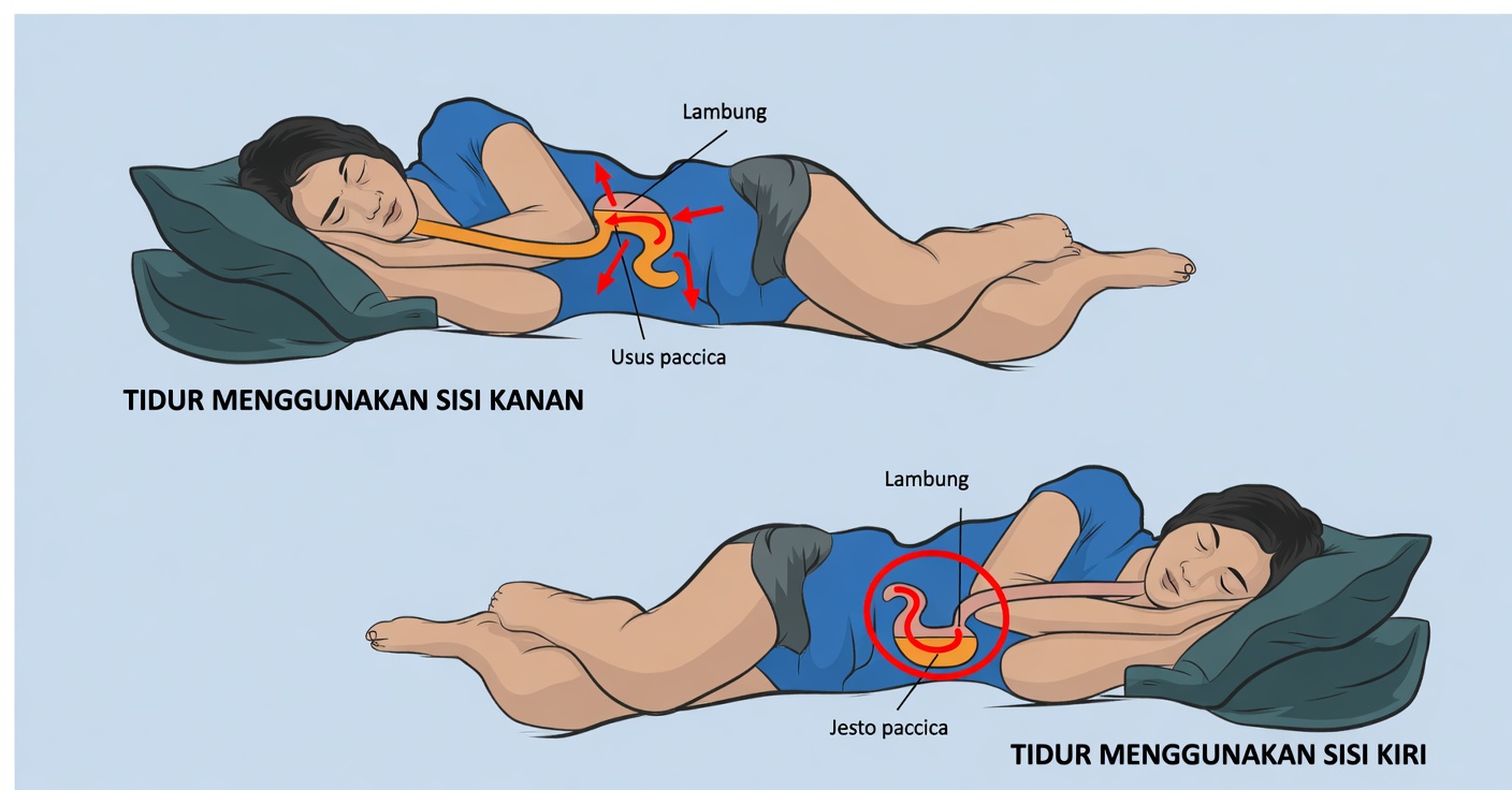 Tidur dengan Posisi Miring ke Kanan: Risiko dan Solusinya