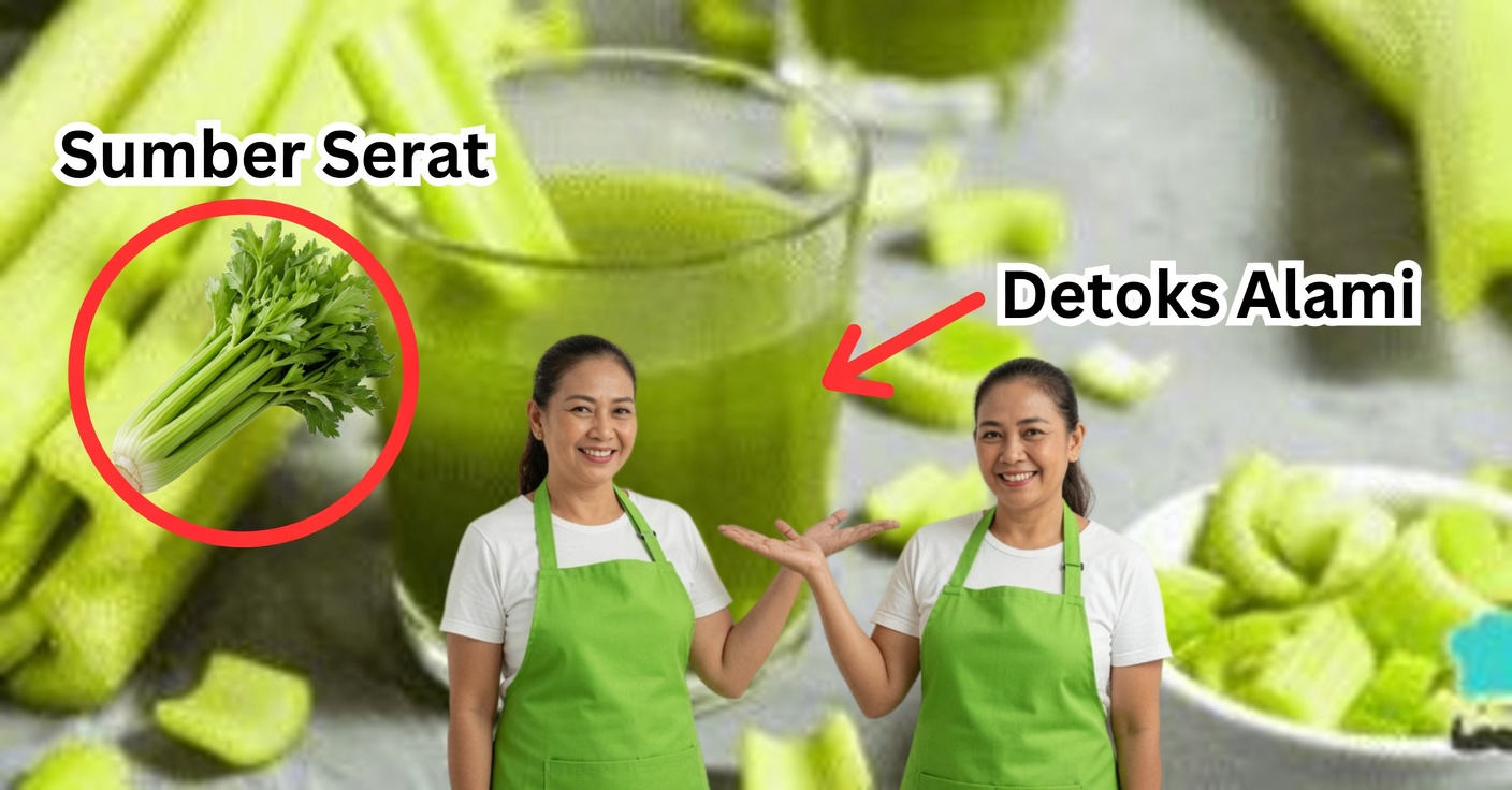 Jus seledri untuk membersihkan ginjal, hati, dan paru-paru