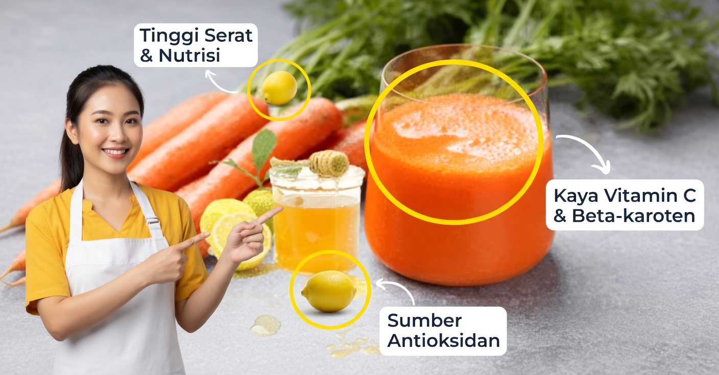 Membersihkan hati secara alami dengan wortel, lemon, dan madu