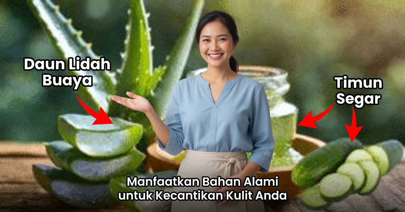 Masker Mentimun dan Lidah Buaya untuk Flek Hitam