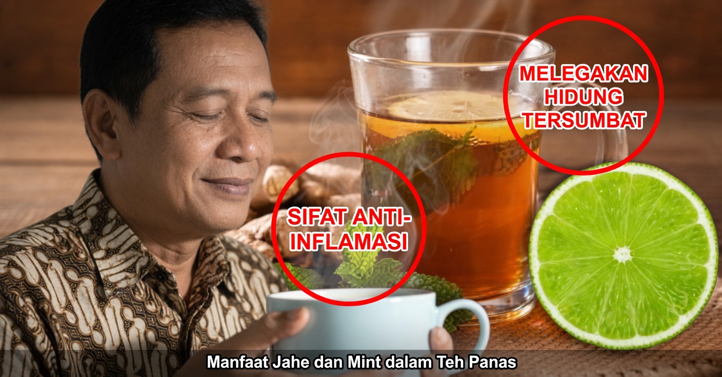 Teh Mint, Jahe, dan Lemon: Kelegaan Alami bagi Tubuh