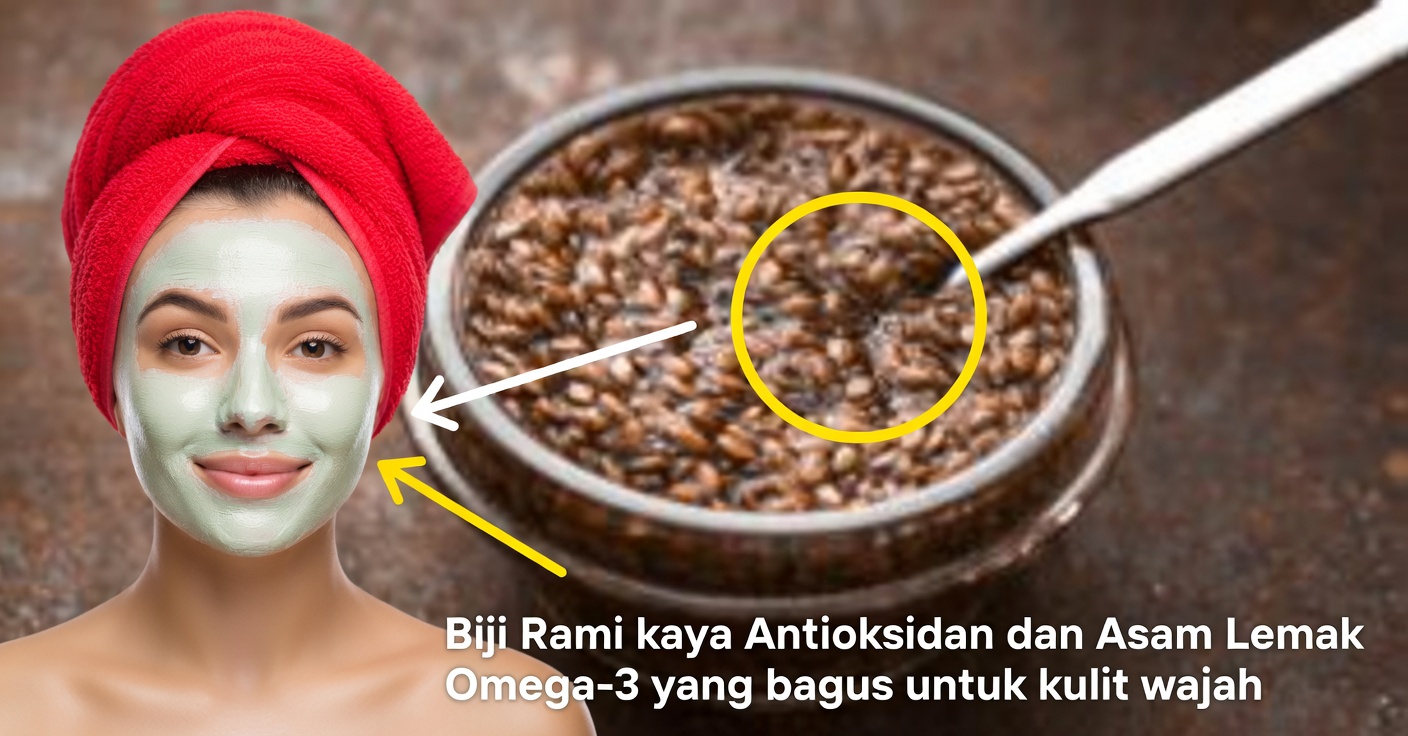 Masker Biji Rami untuk Flek dan Keriput