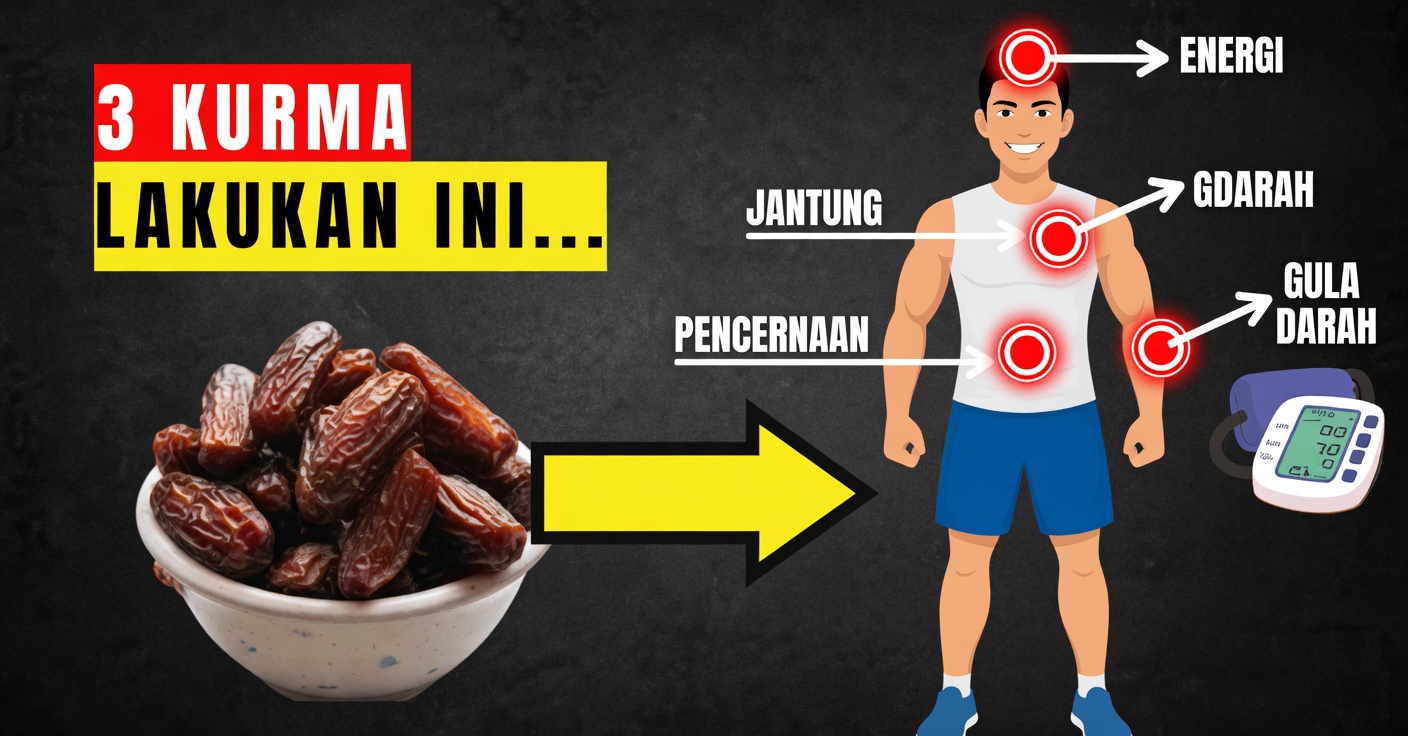 Tiga Butir Kurma Sehari: Manfaat Mengejutkan bagi Kesehatan Anda