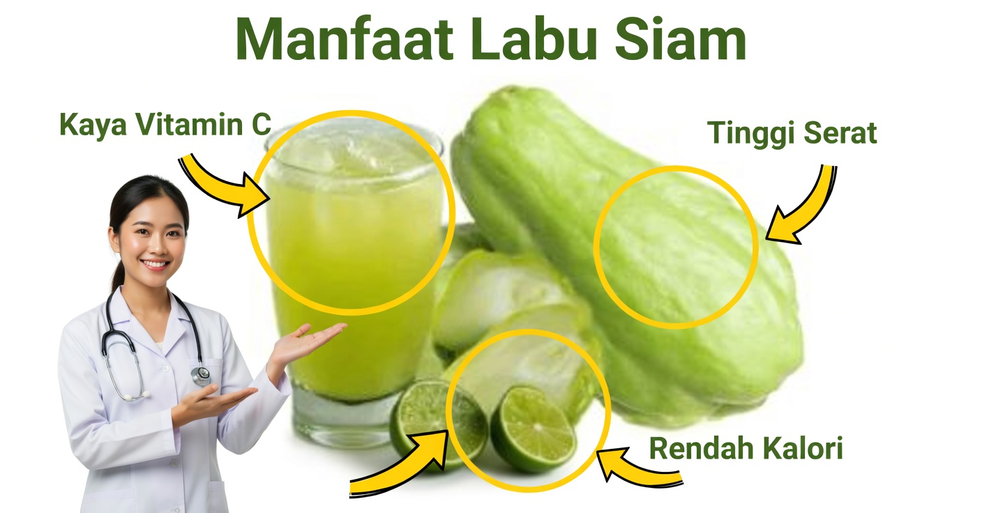 Labu siam untuk kesehatan: sirkulasi, anemia, dan nyeri sendi