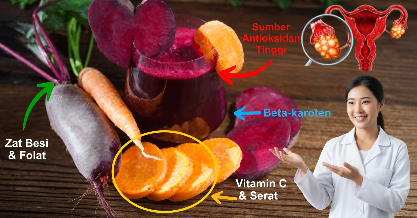 Jus Buah Bit untuk Anemia dan Kista