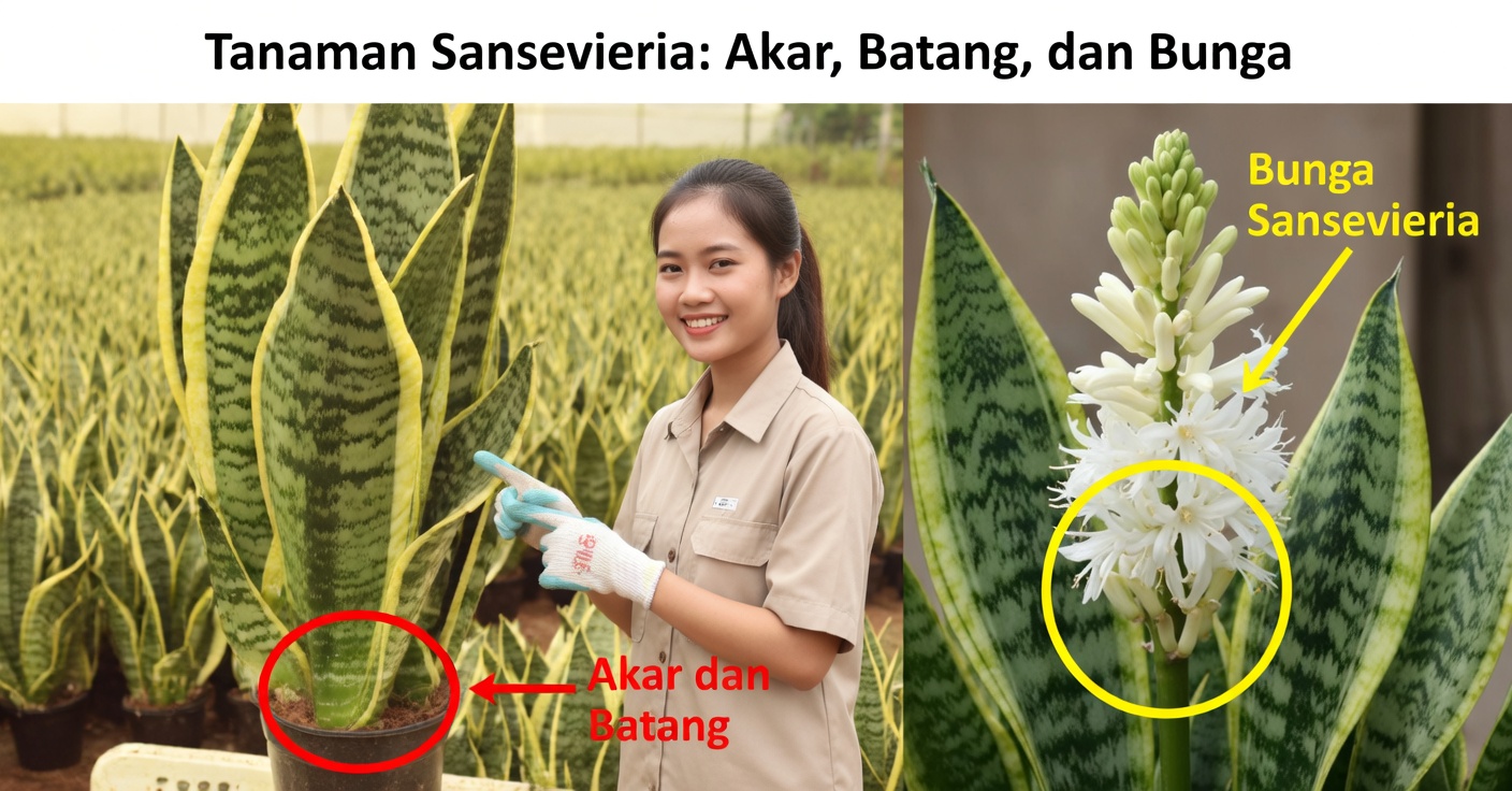 Temukan cara membuat sansevieria atau lidah mertua berbunga sangat indah