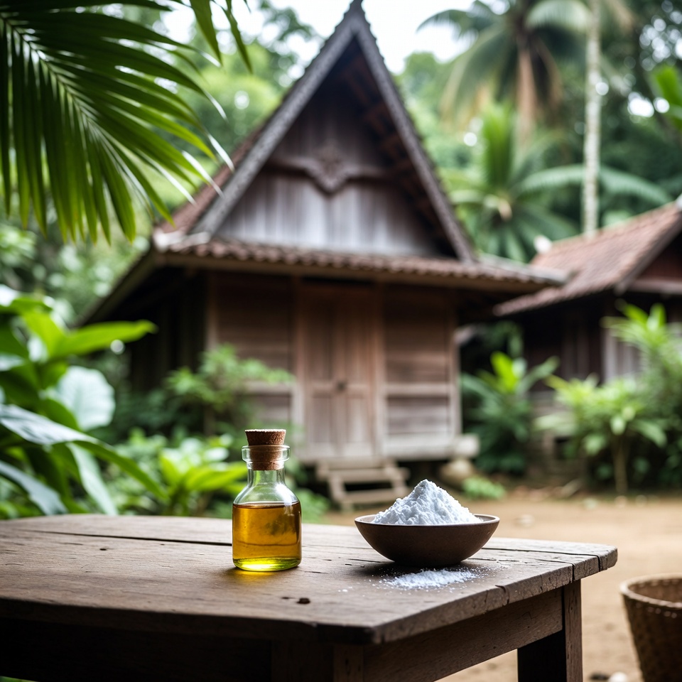 Ramuan Minyak Jarak dan Soda Kue