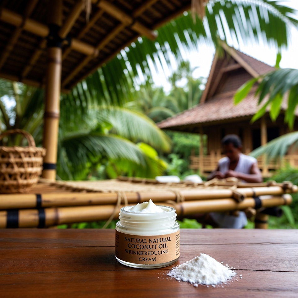 Krim Pengurang Keriput dari Minyak Kelapa Alami
