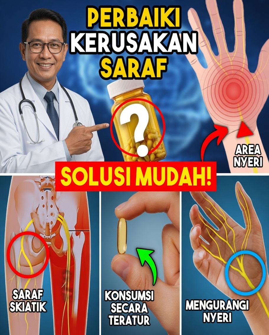 Kesemutan dan Mati Rasa? Temukan Vitamin Penting yang Membantu Memperbaiki Saraf Secara Alami