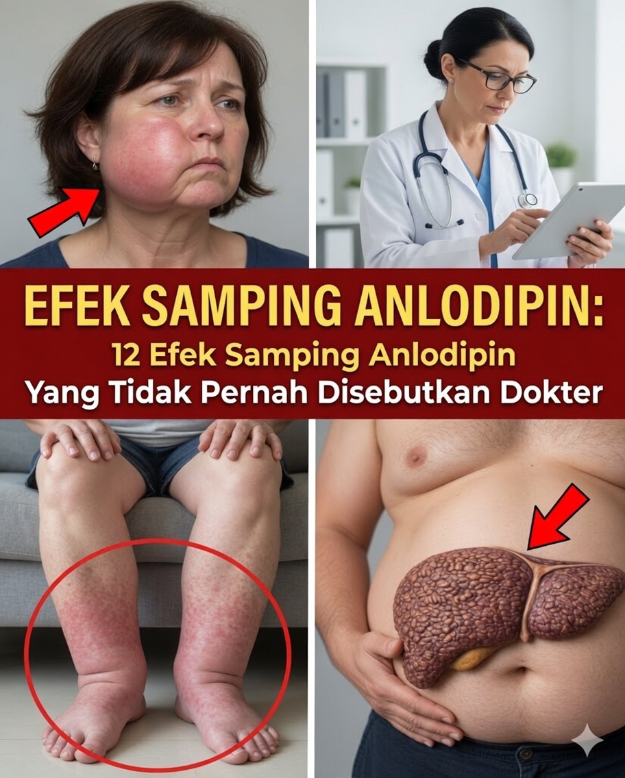 12 Efek Samping Teratas Amlodipin (Apa yang Hampir Tidak Pernah Diberitahukan Dokter)