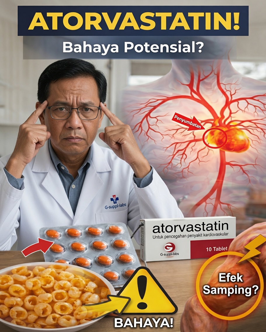 Efek Samping Atorvastatin: 15 Bahaya Tersembunyi yang Mungkin Tidak Dijelaskan Dokter Anda