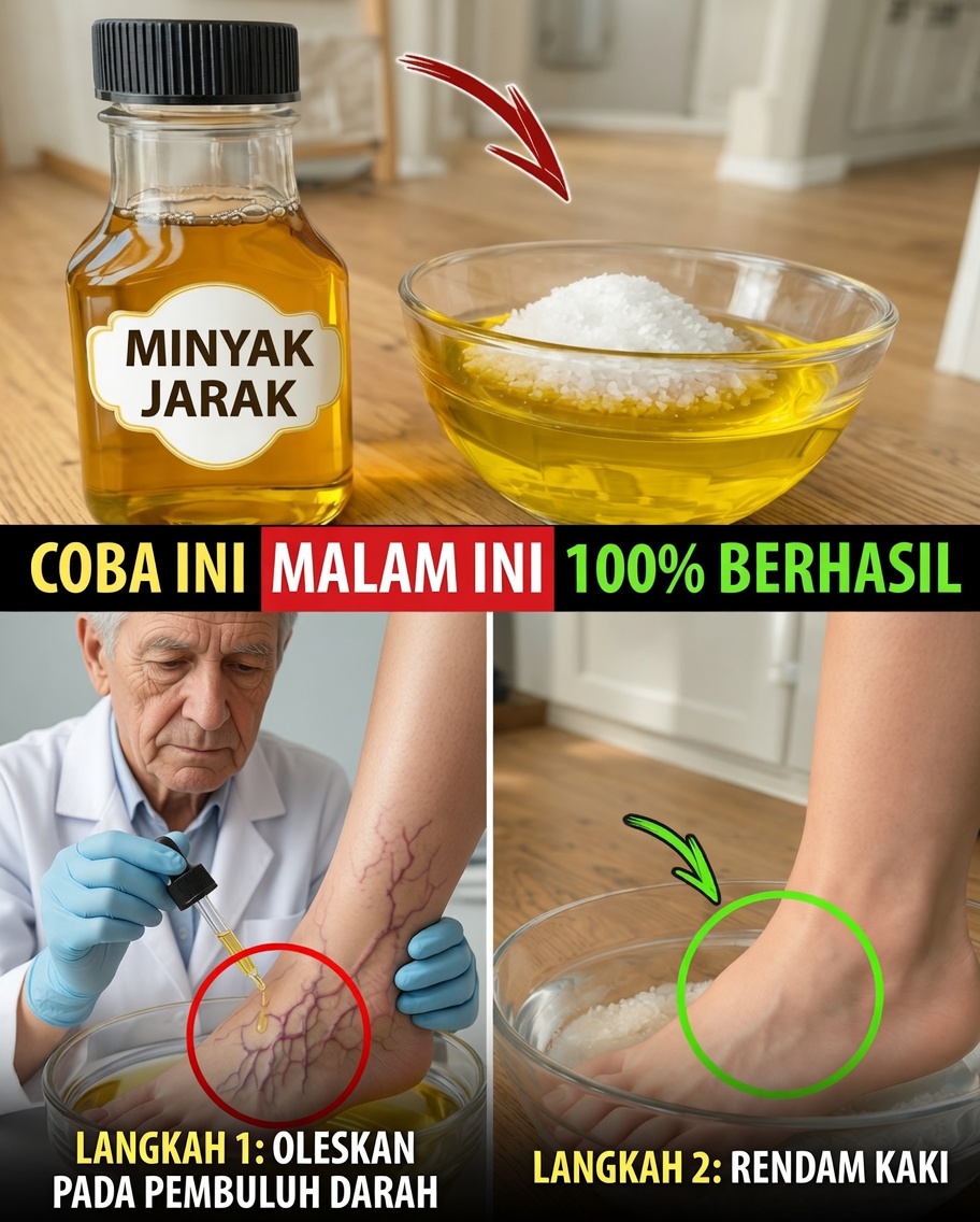 Wanita di Atas 65: Rendam Kaki 10 Hari dengan Minyak Jarak dan Garam Epsom yang Bisa Mengubah Perasaan Anda