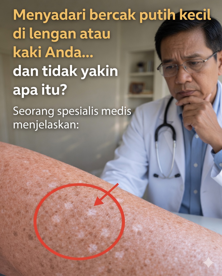 Você melihat bintik-bintik putih kecil di lengan atau kaki… dan tidak tahu apa itu?
