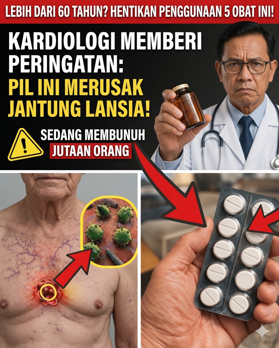 Peringatan Ahli Kardiologi: Obat Umum Ini Mungkin Membebani Jantung Setelah Usia 60 Tahun
