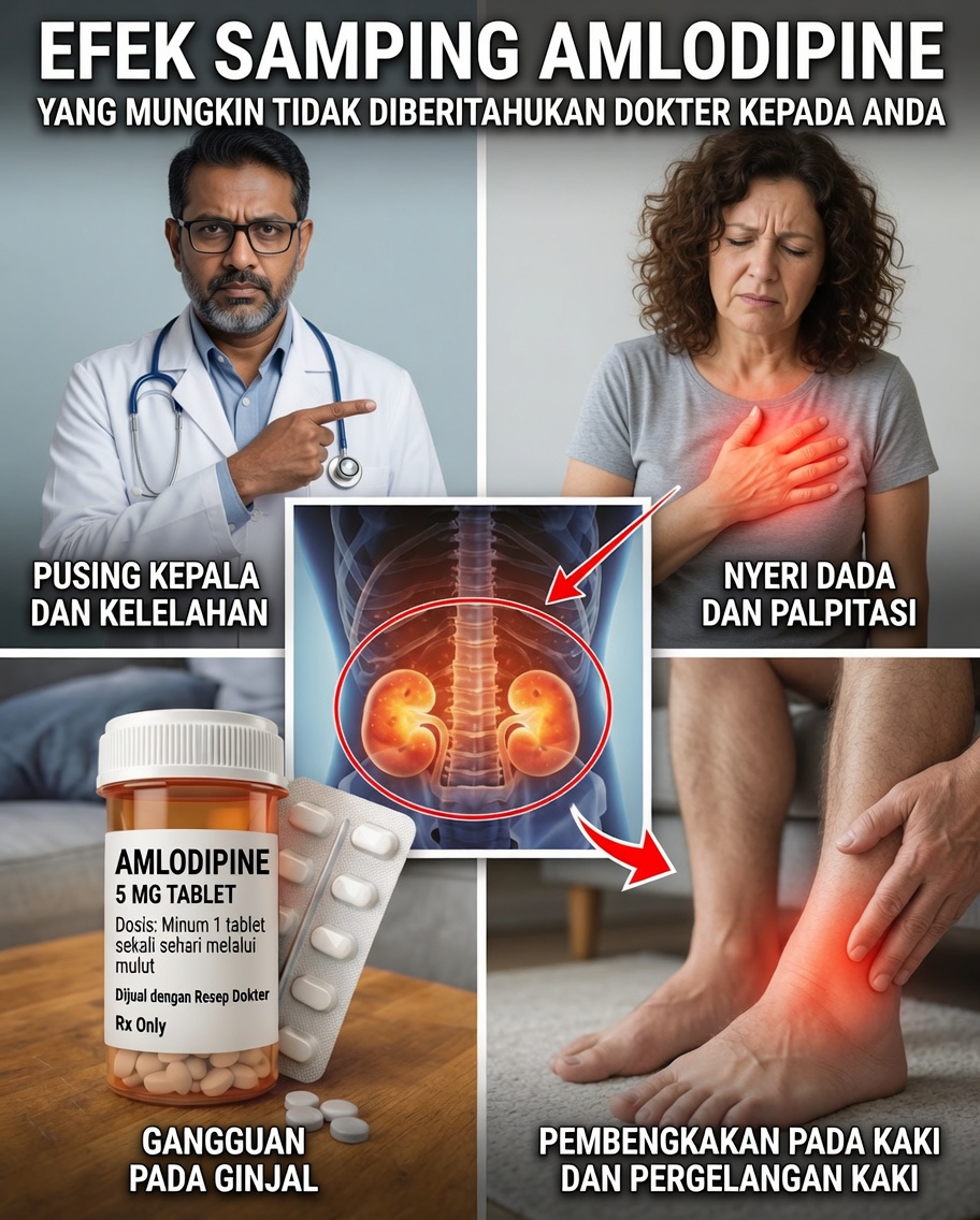 12 Efek Samping Terburuk Amlodipin yang JANGAN PERNAH Anda Abaikan