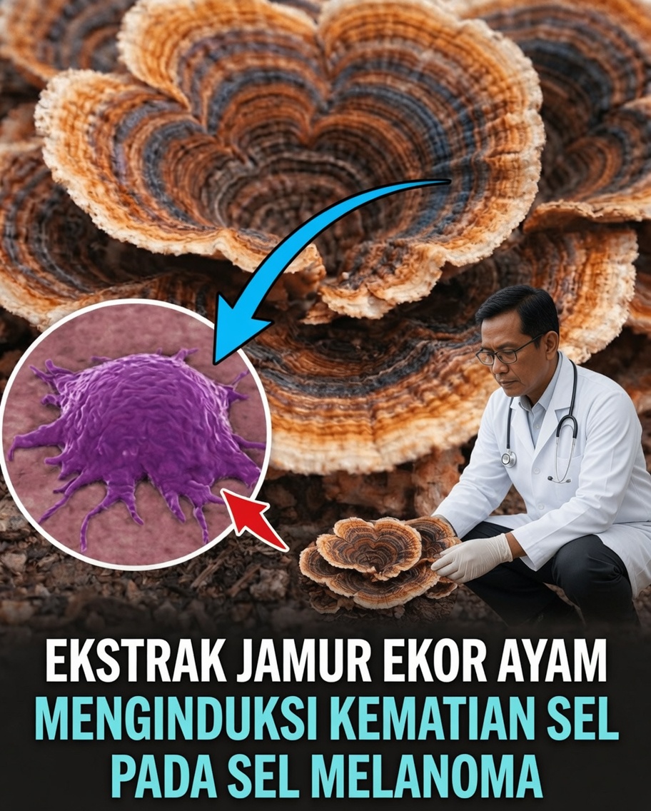 Apakah Ekstrak Jamur Ekor Kalkun Dapat Membawa Perspektif Baru bagi Penelitian tentang Sel Melanoma?