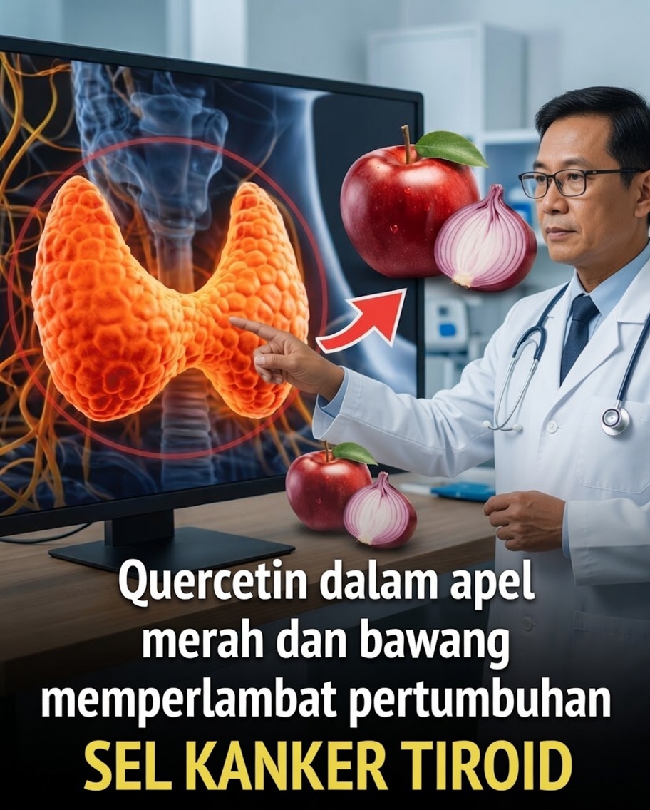 Makanan Sehari-hari seperti Apel dan Bawang dapat Memberikan Petunjuk Baru untuk Penelitian Kanker Tiroid?