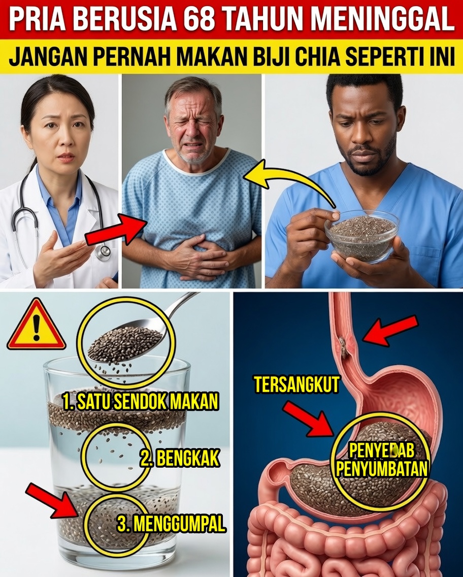 Senior, Berhentilah Mengonsumsi Chia dengan Cara yang Salah! Kesalahan Tersembunyi yang Bisa Membahayakan Kesehatan Anda