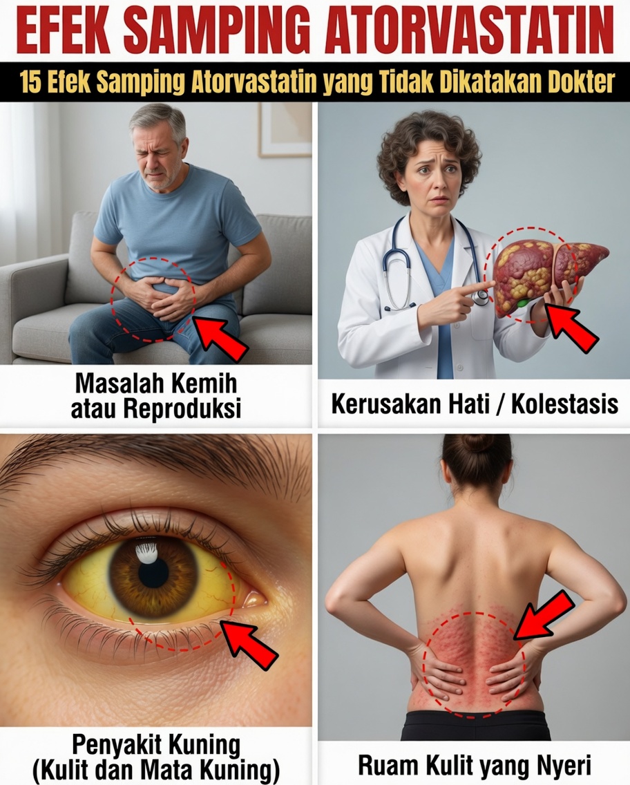 15 Efek Samping Tersembunyi Atorvastatin yang Mungkin Tidak Sempat Dijelaskan Dokter Anda (Tetapi Anda Berhak Mengetahuinya Sebelum Resep Berikutnya)