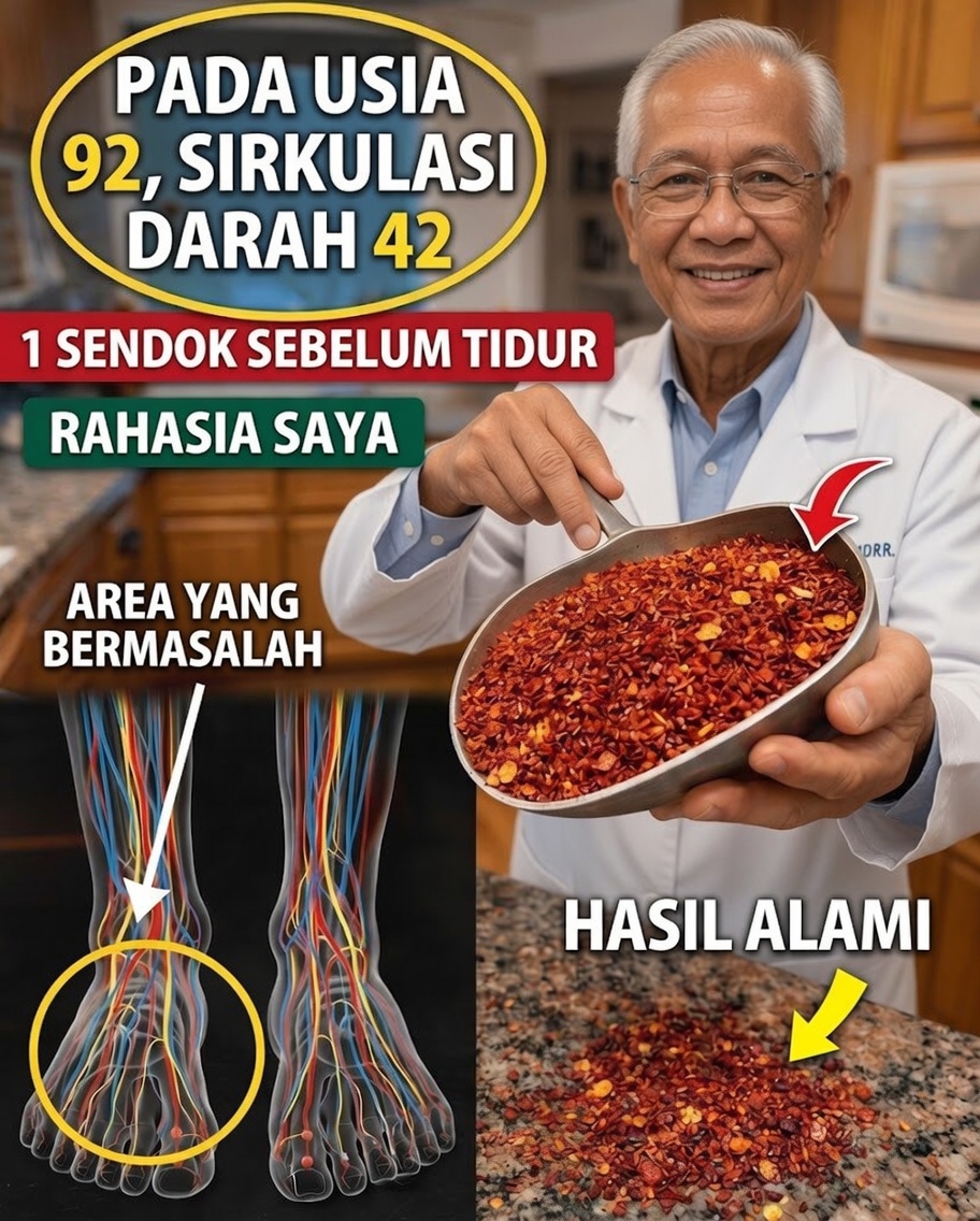 Lansia: Apakah bumbu sederhana sebelum tidur dapat membantu meningkatkan sirkulasi di kaki dan telapak kaki?