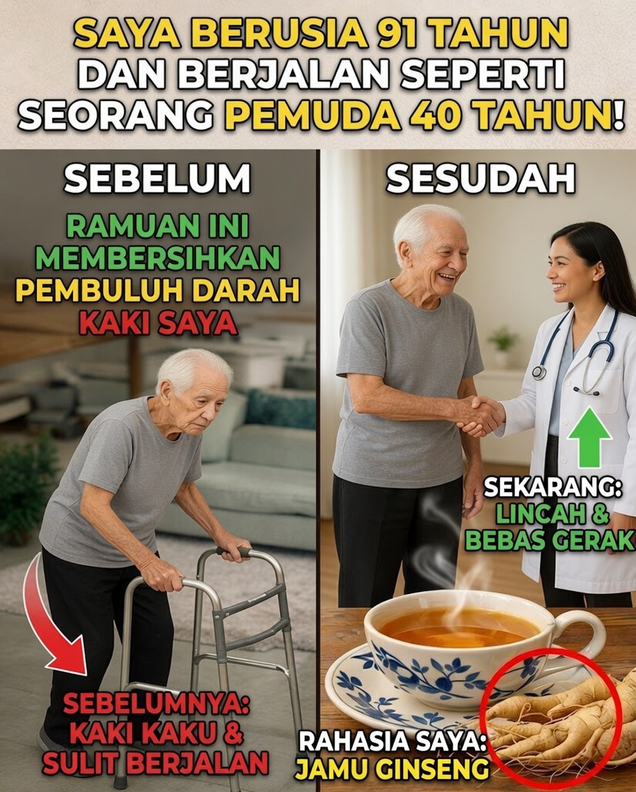 Mais de 60? Minum 3 Teh Ini untuk Membangun Kembali Otot dan Kembali Berjalan dengan Kuat