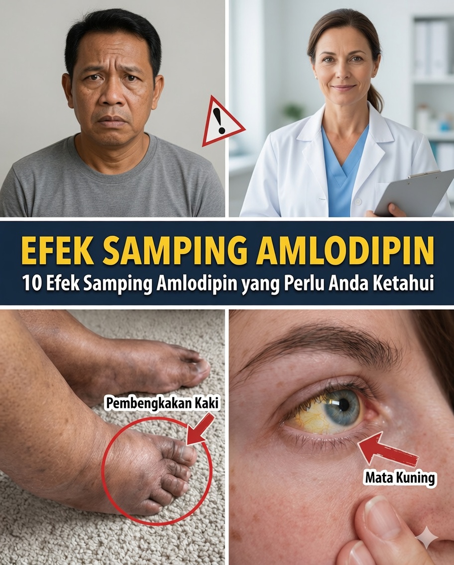 Temukan 12 Efek Samping Amlodipin yang Paling Umum dan Cara Mengidentifikasinya