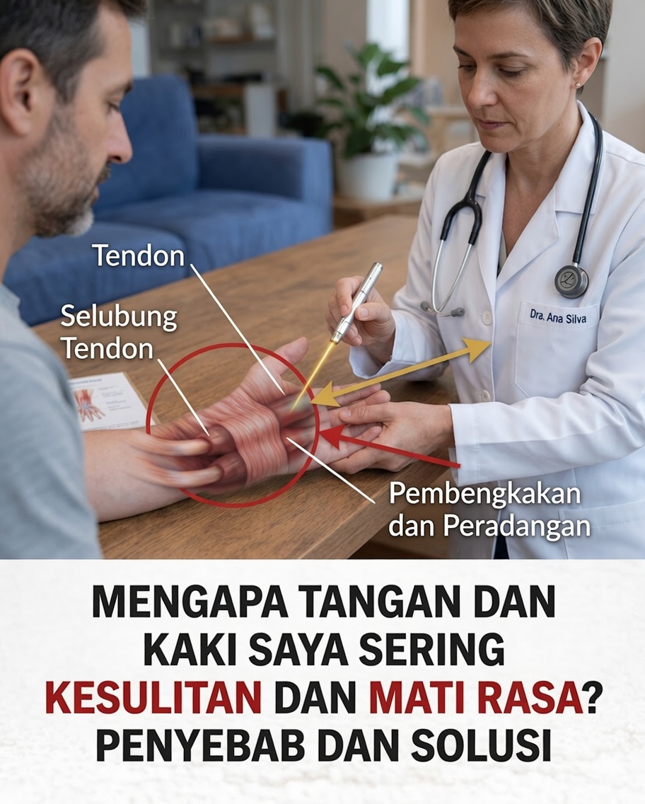 Suas mãos e pés sering mati rasa atau kesemutan? Lihat apa yang mungkin tubuh Anda coba sampaikan