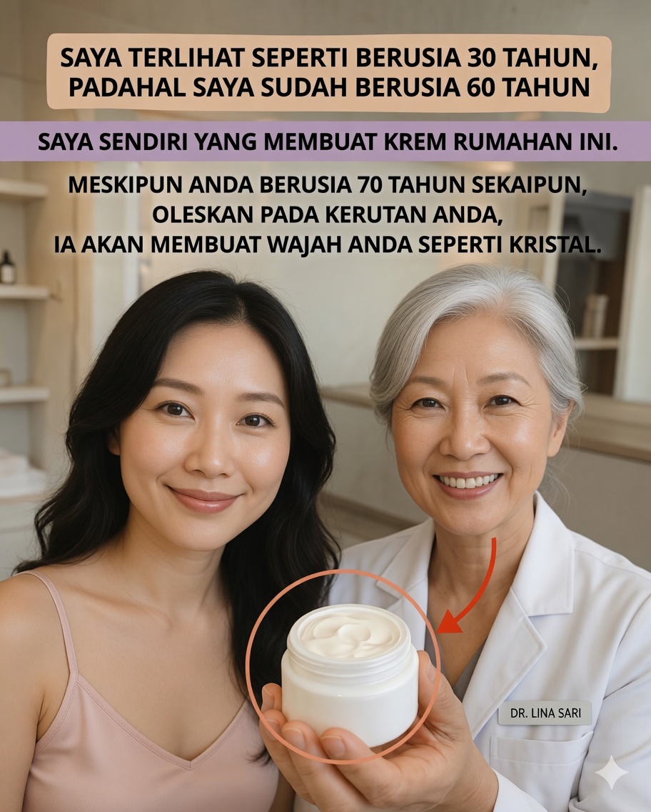 Krim Malam 3 Bahan dengan Soda Kue yang Disukai Orang-Orang Lebih Tua untuk Kulit yang Lebih Halus dan Bercahaya dari Malam hingga Siang