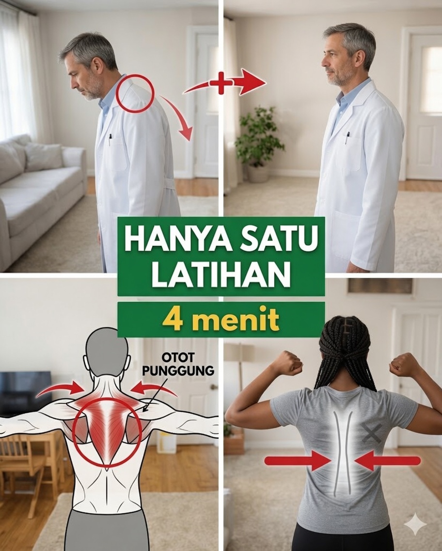 Cara Memperbaiki Postur Kepala Maju ke Depan Setelah Usia 60 dalam Hanya 4 Menit – Rutinitas Lembut yang Direkomendasikan oleh Dokter Tertua di Jepang