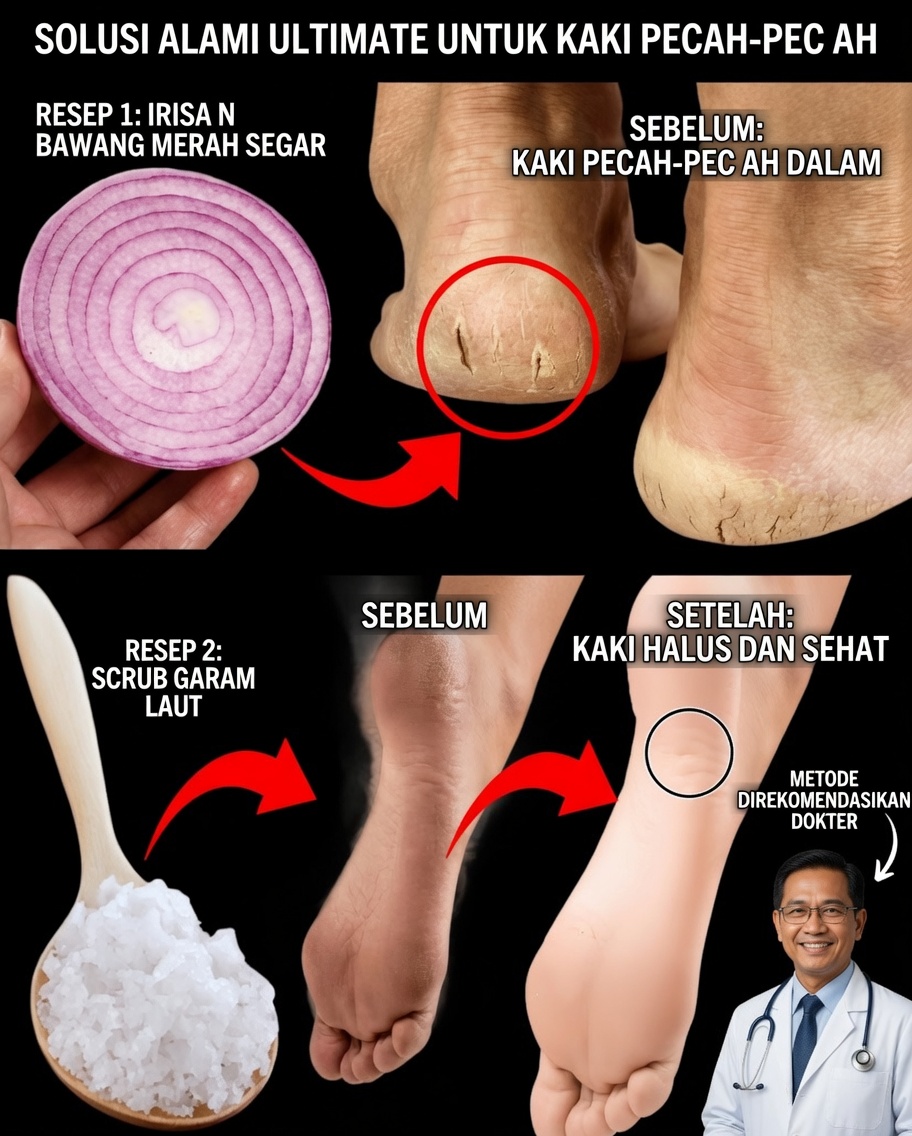 5 Pengobatan Rumahan Alami untuk Menyembuhkan Tumit Pecah-Pecah dan Mengembalikan Kaki yang Lembut dan Indah