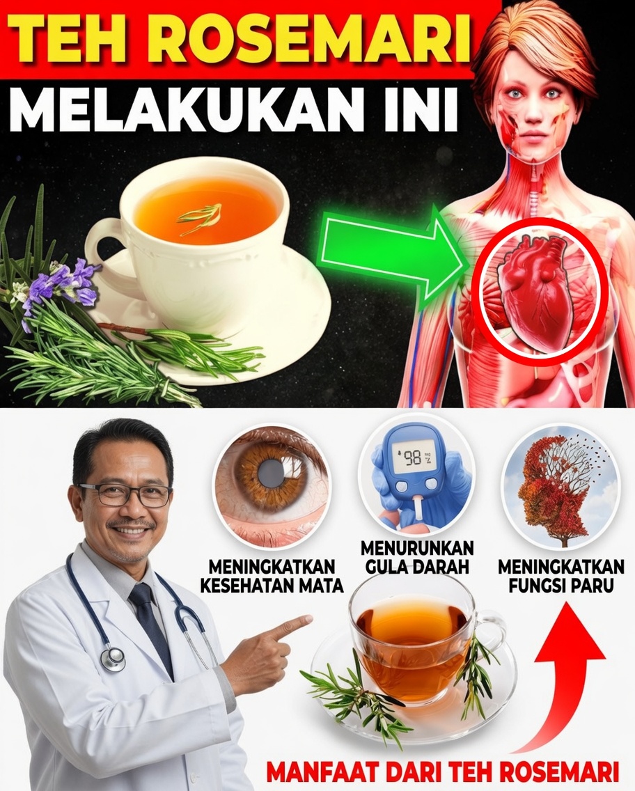 10 Alasan Ampuh untuk Minum Teh Rosemary Setiap Hari (Ritual Penyembuhan Alami yang Tidak Boleh Anda Abaikan)