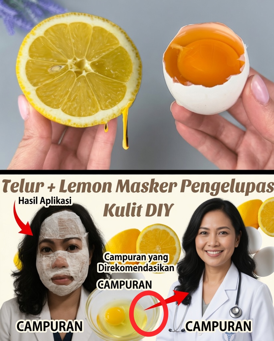 Lemon dan Telur: Rahasia Alami untuk Kulit Bercahaya dan Tampak Awet Muda