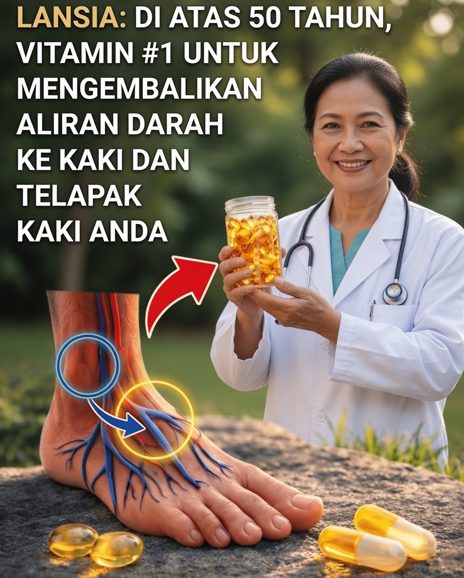 Mais de 60 tahun? Temukan vitamin esensial yang dapat membantu meningkatkan sirkulasi darah di kaki dan telapak kaki