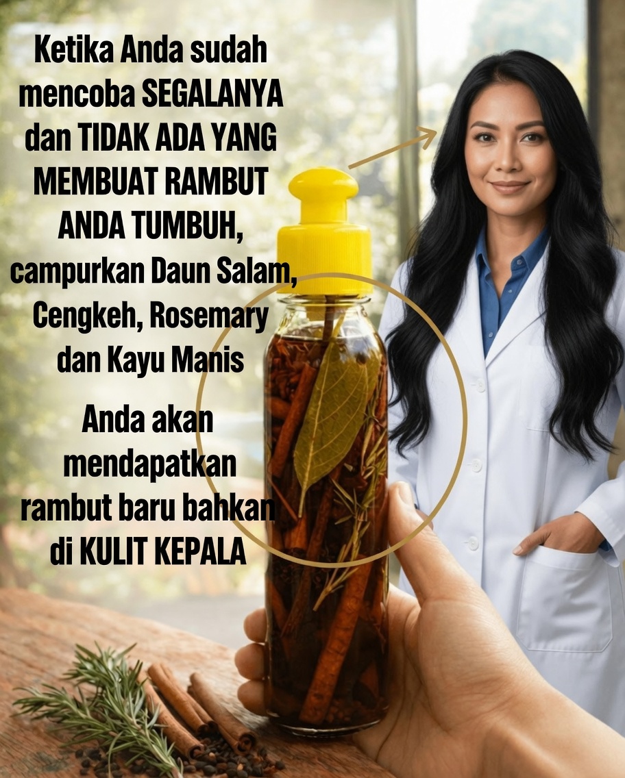 Campuran Sederhana Herbal Ini Bisa Membantu Memiliki Rambut yang Lebih Kuat dan Tebal? Temukan Manfaat Daun Salam, Cengkeh, Rosemary, dan Kayu Manis