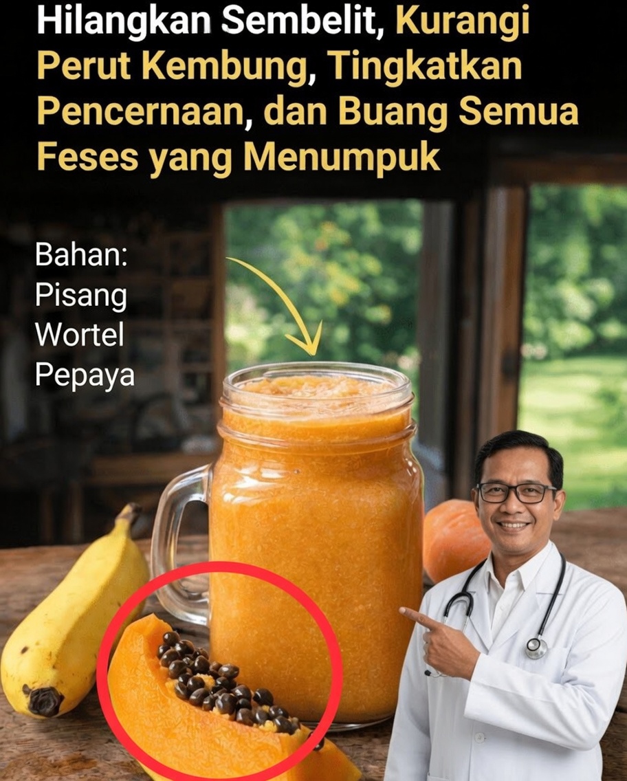 Cara Membuat Smoothie Sederhana dari Pisang, Wortel, dan Pepaya untuk Meningkatkan Pencernaan dan Melancarkan Buang Air Besar