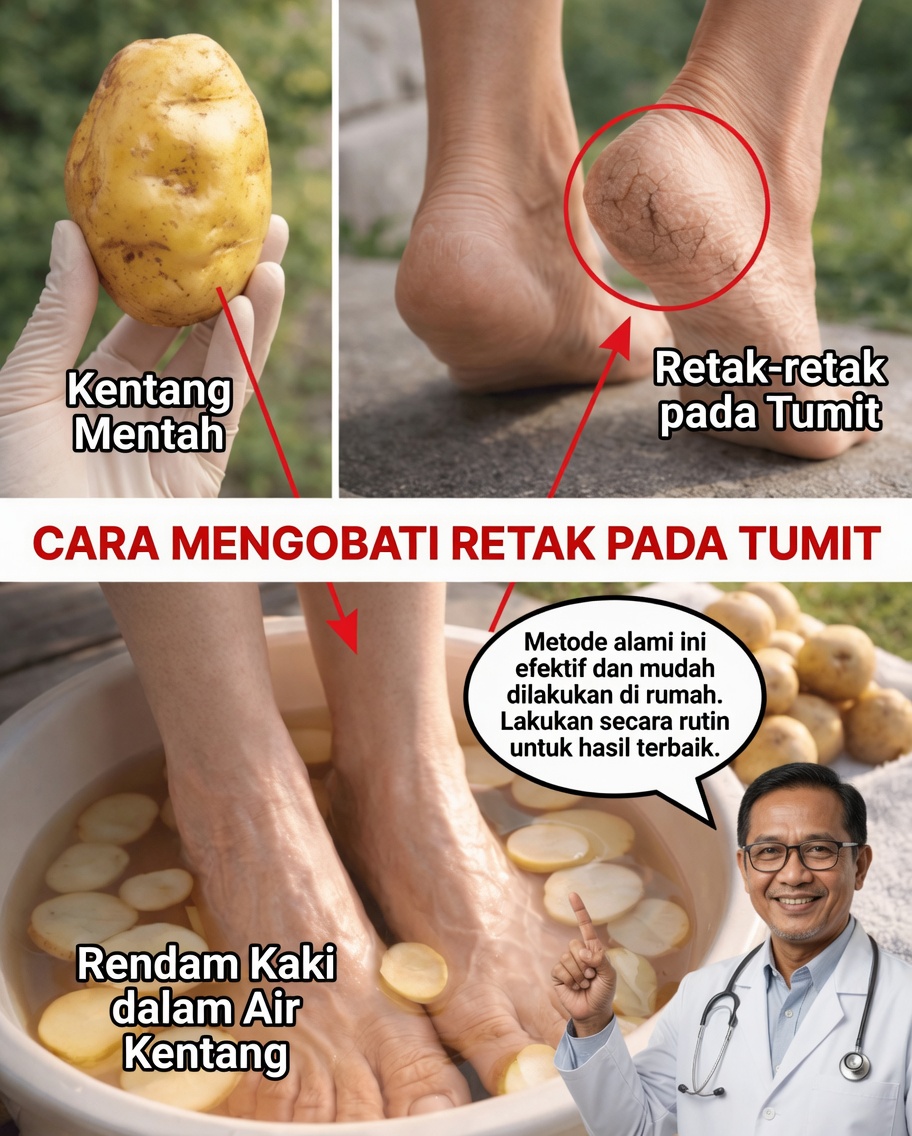 Bisakah Kentang Membantu Menghaluskan Tumit Kering dan Pecah-Pecah? Trik Rumahan Mengejutkan yang Layak Dicoba
