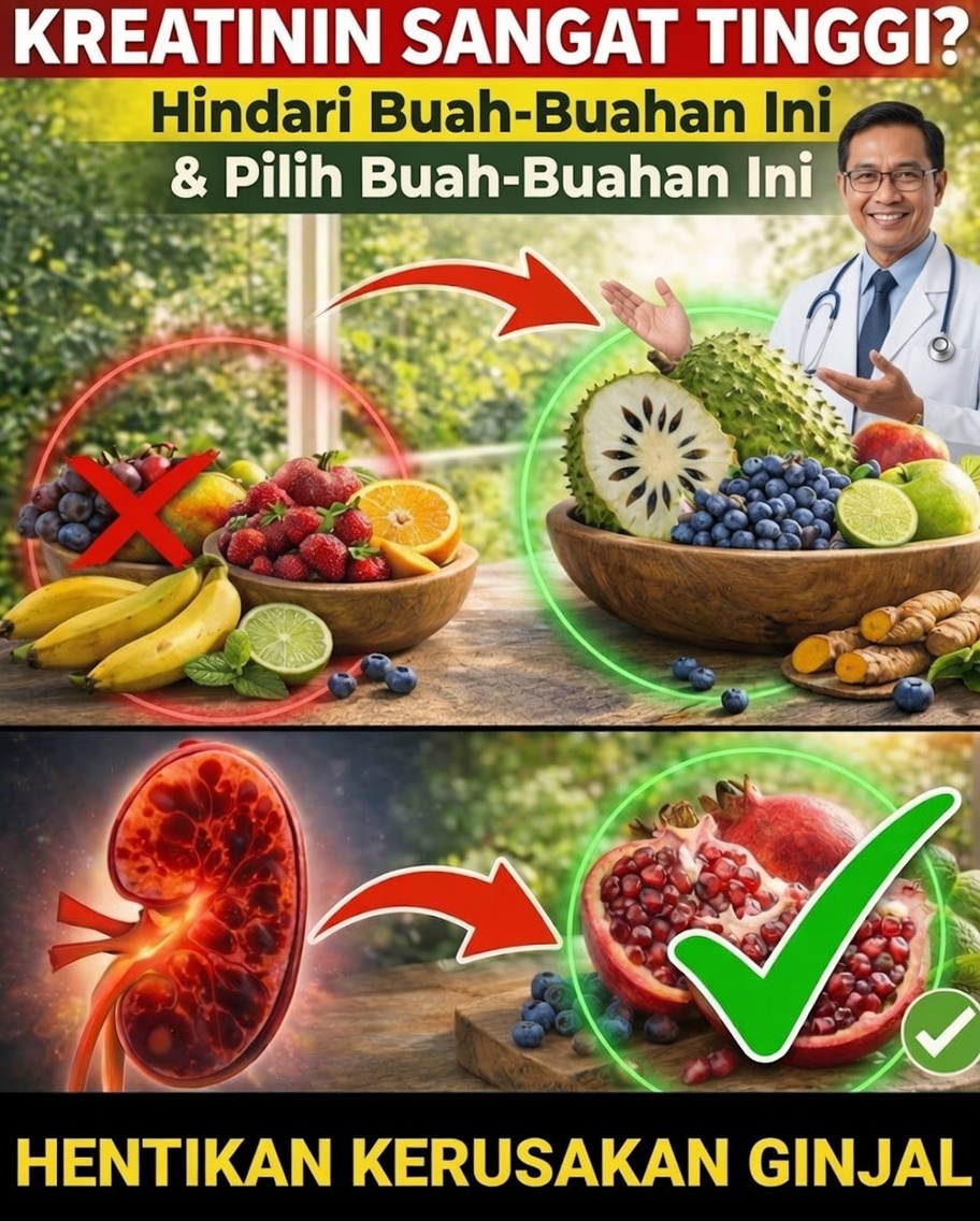 Kadar Kreatinin Tinggi? Temukan 4 Buah yang Bisa Anda Konsumsi pada Malam Hari untuk Mendukung Detoksifikasi Alami Tubuh Anda