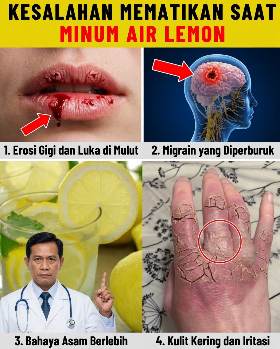 Minum Air Lemon — Tapi JANGAN PERNAH Lakukan 15 Kesalahan Umum Ini