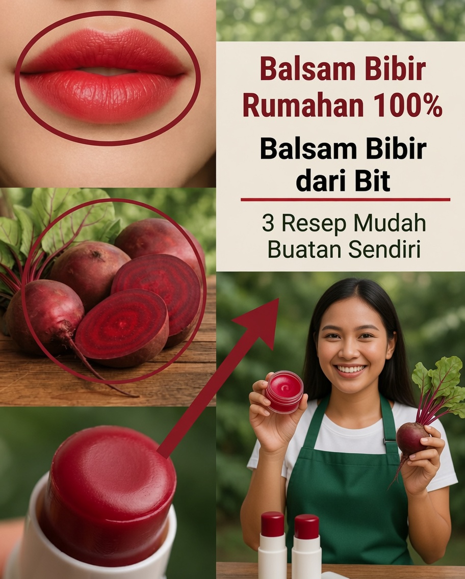 Balsem Bibir Rumahan dari Bit: Temukan Rahasia Alami untuk Bibir Lembut dan Merah Muda