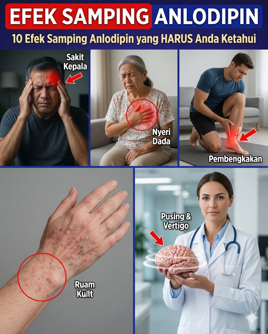 10 Efek Samping Tersembunyi Amlodipin yang Mungkin Tidak Disebutkan Dokter Anda