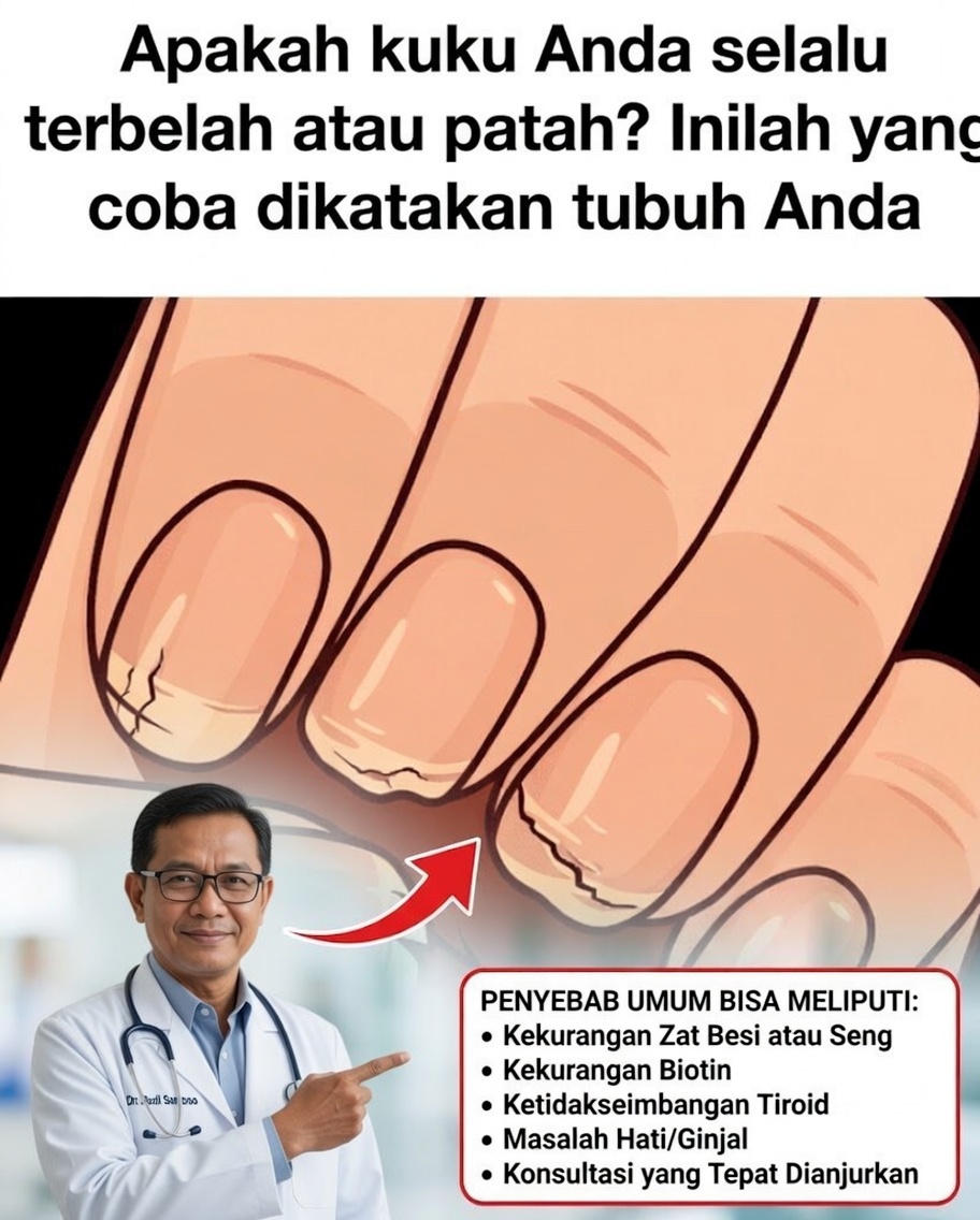 Apakah Kuku Anda Selalu Terbelah atau Patah? Tubuh Anda Mungkin Sedang Memberi Peringatan