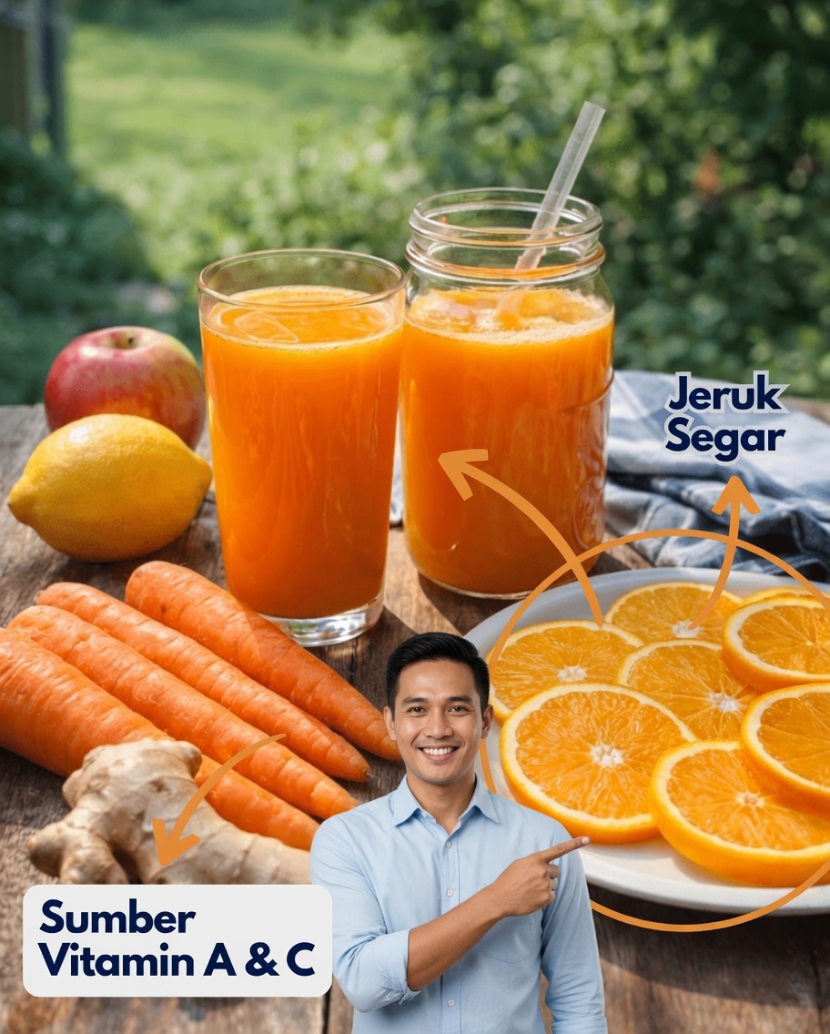 Cara Menyiapkan Jus Menyegarkan dari Wortel, Jeruk, Apel, dan Jahe untuk Mendukung Imunitas Sehari-hari