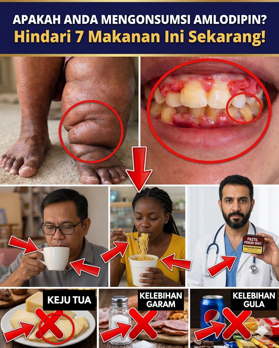 7 Makanan yang Dapat Diam-Diam Memperburuk Efek Samping Amlodipin – dan Pengganti Sederhana agar Anda Merasa Lebih Baik Lebih Cepat