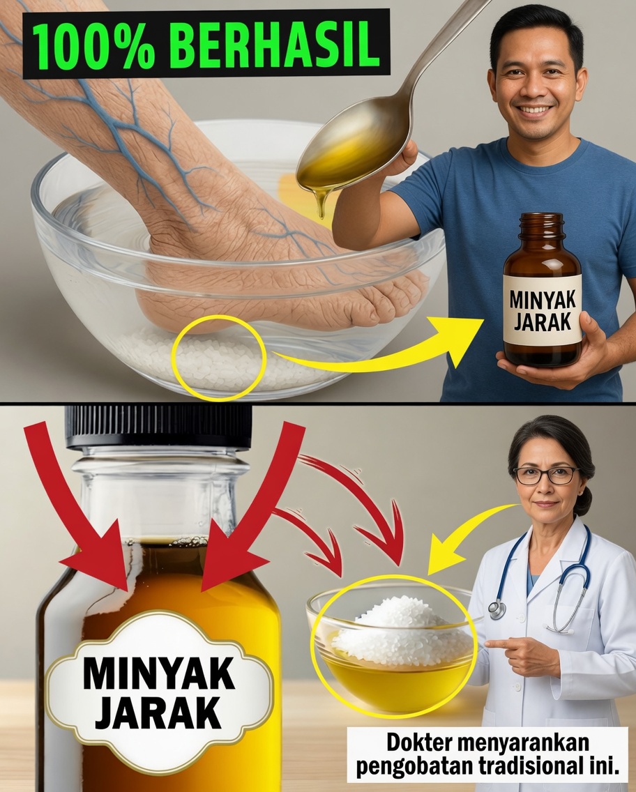 WANITA DI ATAS 65: Rendaman Kaki 10 Hari dengan Minyak Jarak & Garam Epsom yang Bisa Mengubah Cara Anda Merasa