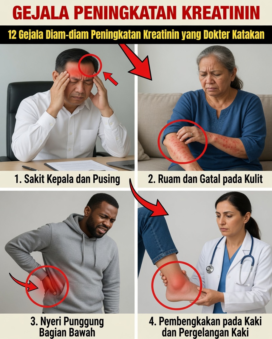 12 Tanda Diam-Diam Kreatinin Tinggi: Apa yang Mungkin Tubuh Anda Coba Peringatkan Sebelum Terlambat