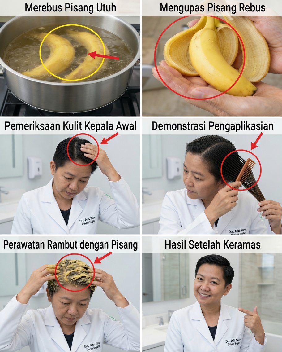 Rahasia Kulit Pisang: Bisakah Kulit Pisang Membantu Menggelapkan Rambut Beruban dan Merangsang Pertumbuhan Rambut?