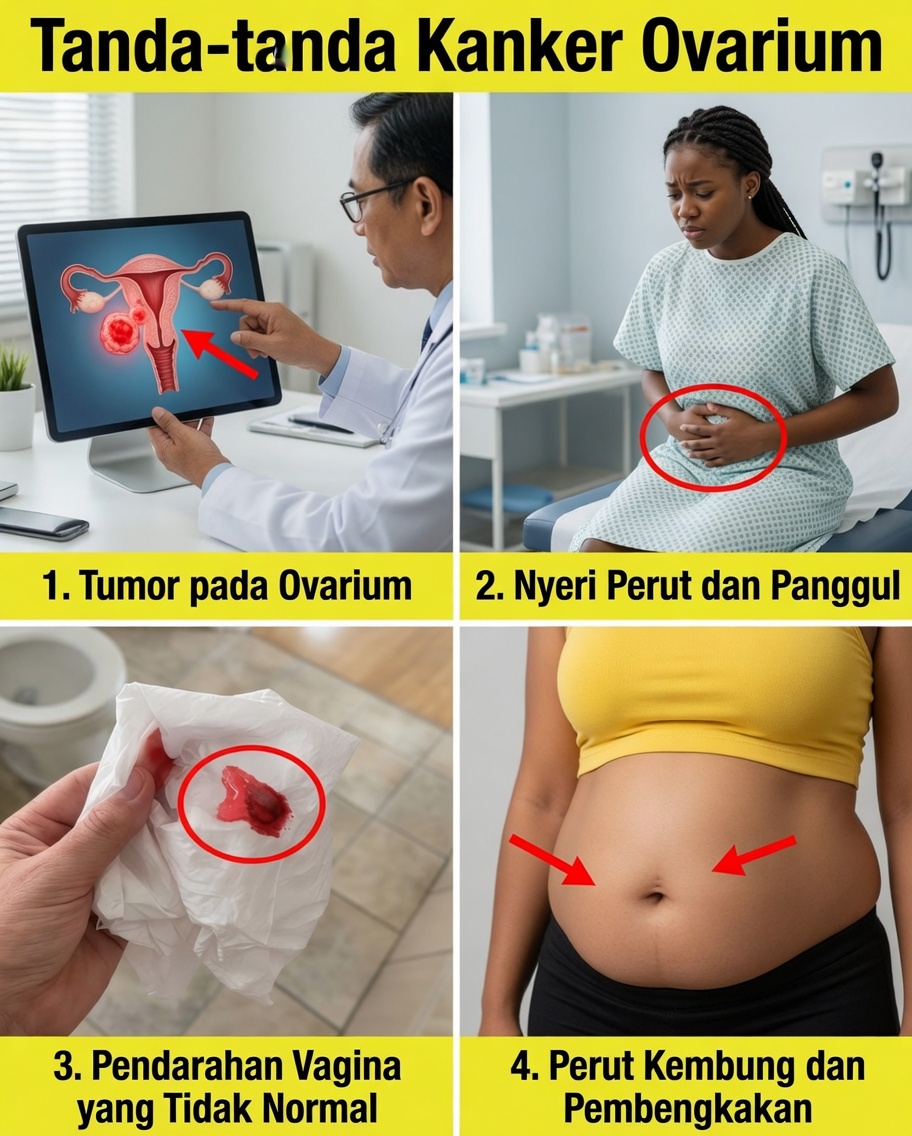 8 Tanda Peringatan Kanker Ovarium yang Harus Diketahui Setiap Wanita – Jangan Abaikan Gejala Halus Ini