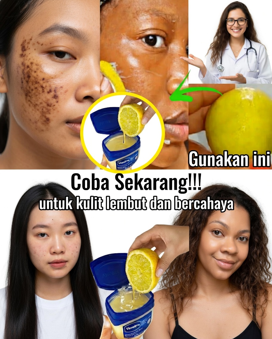 Vaseline dan Lemon untuk Kulit yang Lebih Cerah dan Halus