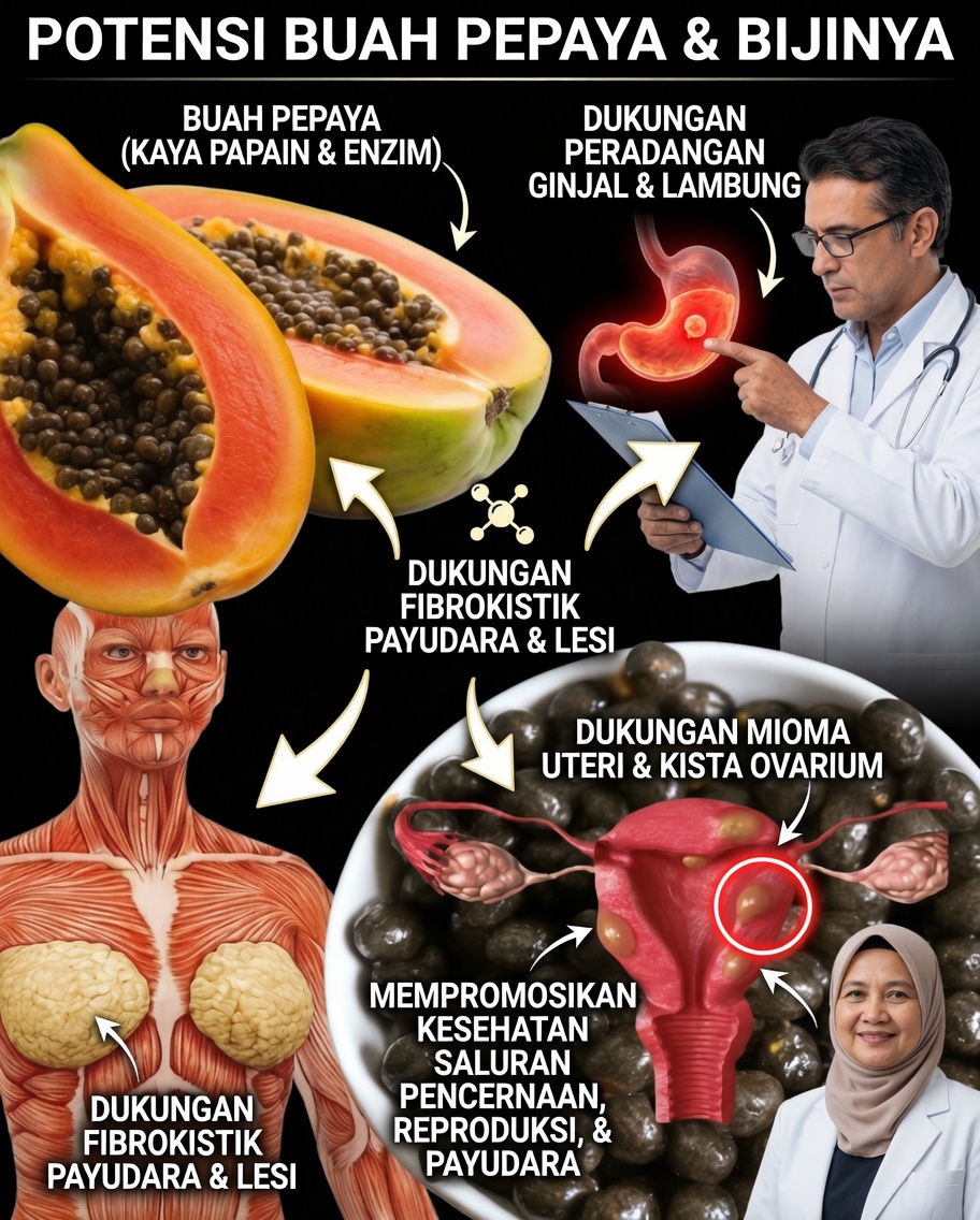 Membuka Kekuatan Tersembunyi Biji Pepaya: Superfood Kecil yang Selama Ini Anda Buang